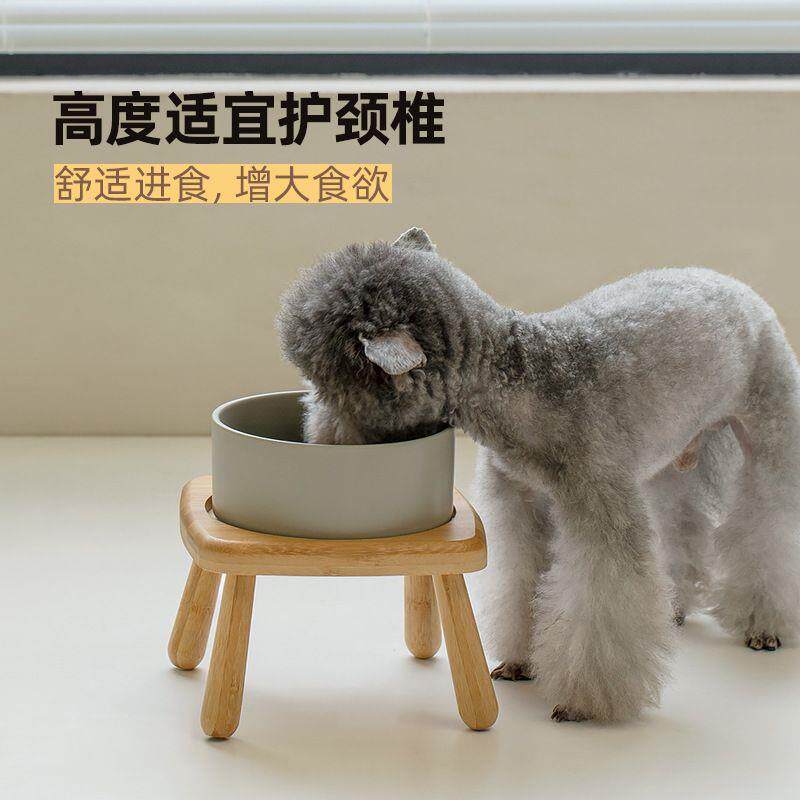 陶瓷宠物饭碗大型犬高脚