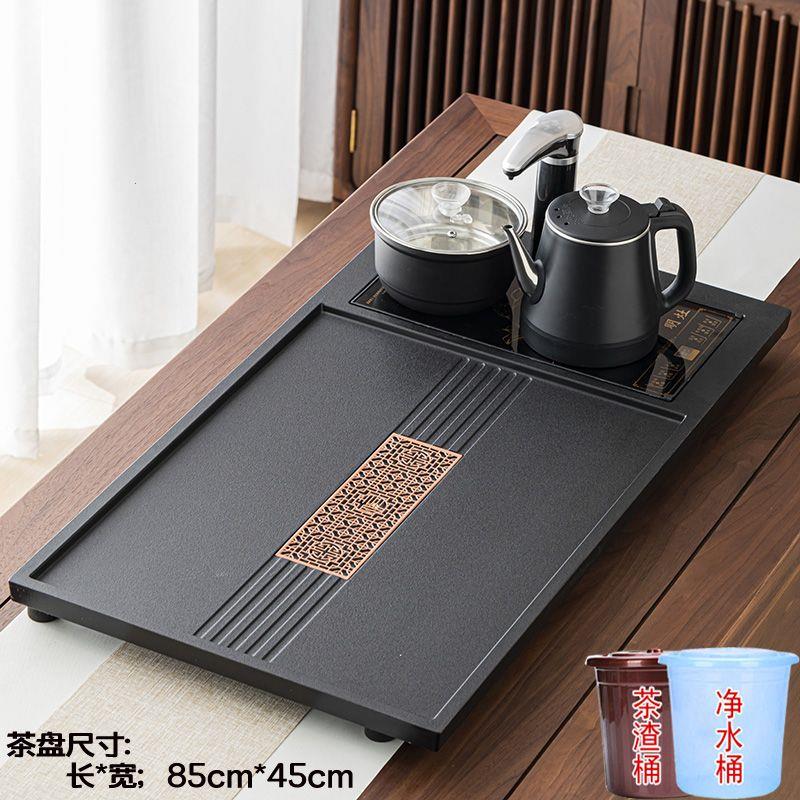 整块石茶盘茶具家用套装