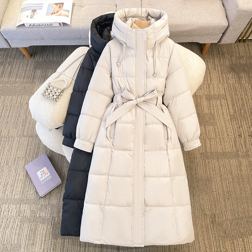 冬季新款2025百搭显瘦棉中长款保暖大码女装加厚连帽羽绒棉服
