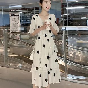 气质雪纺夏装 连衣裙冰丝仙女裙超仙碎花时尚 裙子 高档大码 已出货