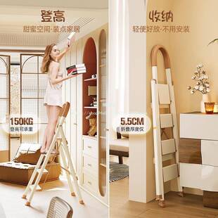 精豪字居梯伸缩楼梯折叠梯子梯子家用铝JMH10040合人金家用梯子多