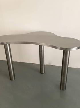 网红油12442云形朵客厅茶几奶风意异现创代家用小户型轻奢不锈钢