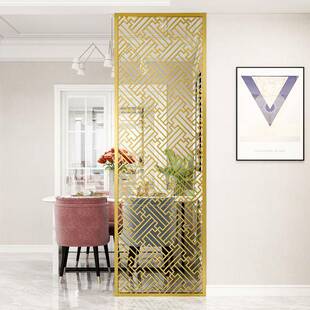 酒228-24程庭店售楼处大堂玄关隔断户外花格园林院隔栅工不隔锈钢