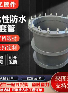 刚性水套管止水钢护防密闭套穿墙DN25-DN3止防水环预埋件柔性柔性