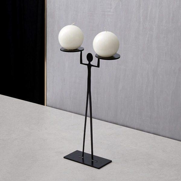 简约金属几何线条抽象创意人物托寄摆件样板房客厅香薰蜡烛台饰品,饰品/流行首饰/时尚饰品新,摆件,淘宝优惠券,粉丝福利购,淘宝优惠卷