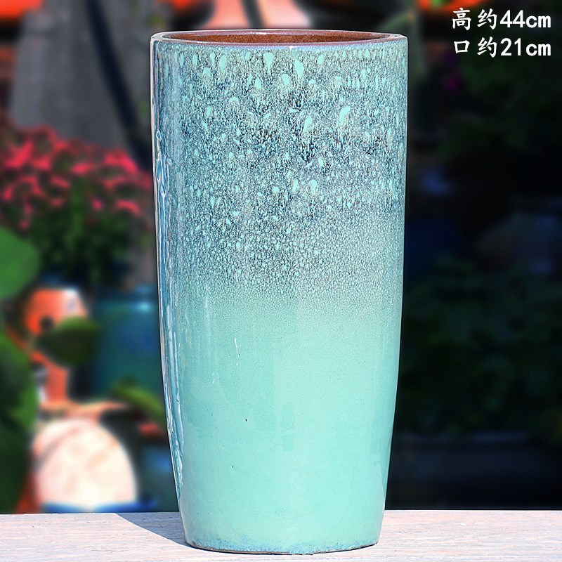 九尾狐高筒多肉植物紫砂老桩5y0高陶瓷简约复古粗陶绿植三角梅花