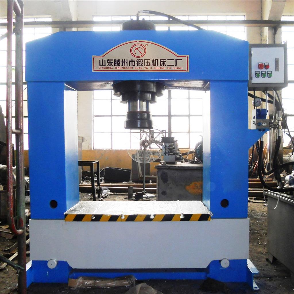 滕州龙门液压压力机2价00T双油缸压头可优移框式快速油压YTD机动图片