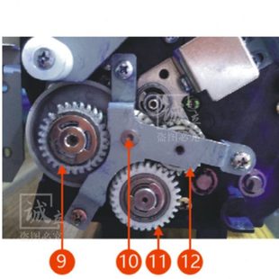 奇普KIP5000 6000工程机显影器齿轮 轴套齿轮 显影左侧齿轮