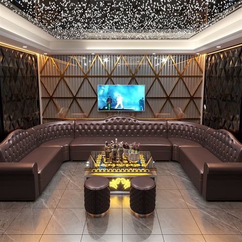 商用ktv酒吧清吧专用包厢u型卡座沙发主题音乐餐吧练歌房茶几组合