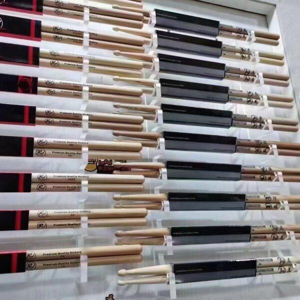 亚克力鼓棒展架亚克力鼓棒架专业鼓槌货架墙面木头展示架鼓棒收纳