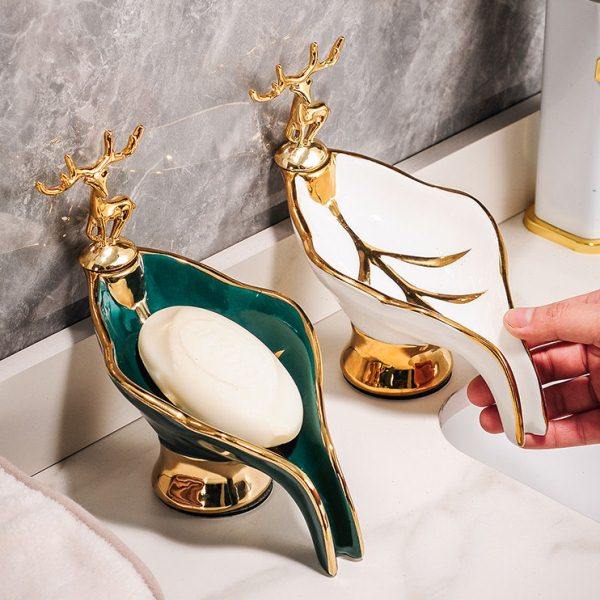 简约轻奢肥皂盒沥水置物架洗衣香皂盒托不积水免打孔浴室创意家用,家庭/个人清洁工具,皂盒,淘宝优惠券,粉丝福利购,淘宝优惠卷