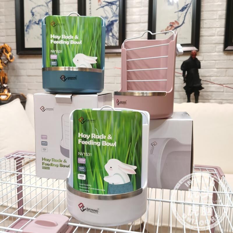 达洋 新款兔子二合一草架食盆龙猫荷兰猪土拨鼠 貂提摩西草架兔粮