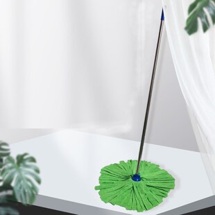 明朗星 超细纤维吸水地拖 布条拖把墩布整体不锈钢管可替换布头