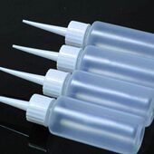 包邮 50ml塑料小尖嘴瓶 点胶瓶分装 小瓶100个 美缝剂施工瓶 沙画瓶