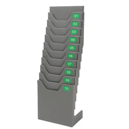 塑料伸缩卡架台式挂式两用9.5*17.5存料卡插卡座免打孔物料卡收纳