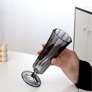 {梅花雪白柳叶黄 云雾四起月苍苍}中古杯香槟杯酒杯水晶玻璃杯子