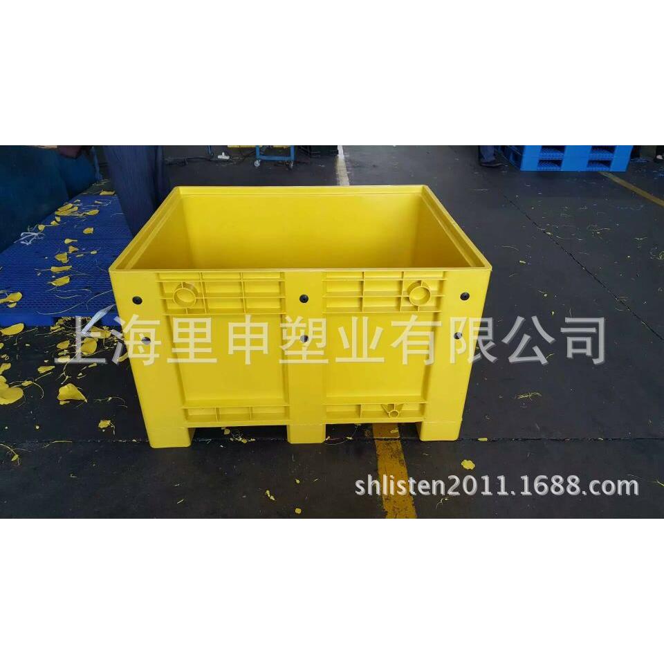 1200*1000*760卡板箱大型塑料箱1.2米*1米周转筐载重4吨塑料筐
