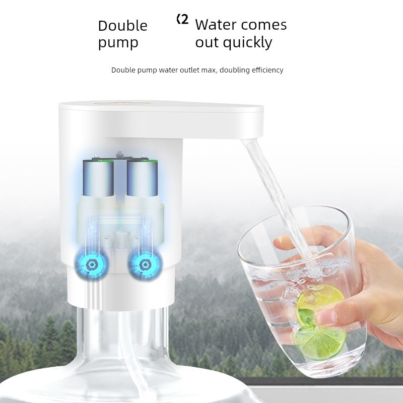 子路瓶装水泵电动水压s饮水机矿泉水泵吸水自动出水神器双泵