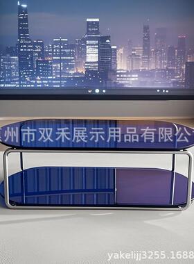 高茶级感家用双层几现代约茶桌简亚克力层小户型shbr610卧室客双