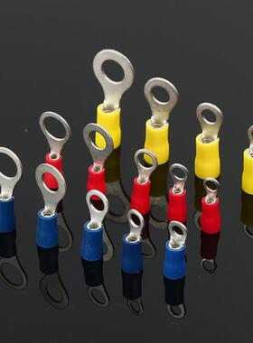 RV国缘标压端子579冷0.514平方圆头预绝端头O型接线-铜鼻冷压端头