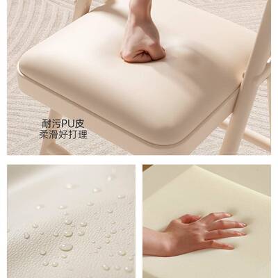 三梦简易折叠椅靠背椅LGV家议用培训会便携电椅脑椅宿舍办公椅餐