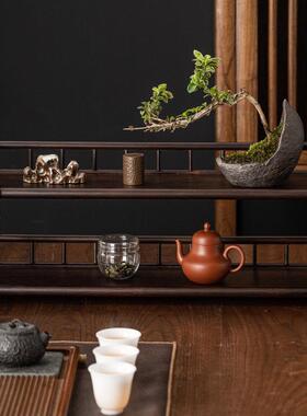 新中古架茶博23JS09-1杯茶壶桌面多式收纳架功夫层茶具摆件小型置