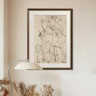 相拥》高级风感法式中洋古al202404抽象艺术装饰画南复古客厅走廊