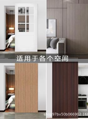 幽灵门轨隐形卫生间门房门推拉门双向缓RQL冲无轨移滑道轨轮五金