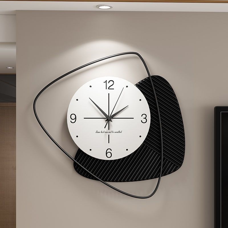 钟表挂钟客厅现代轻奢卧室餐厅简约家用时H尚2023静音创意时钟挂