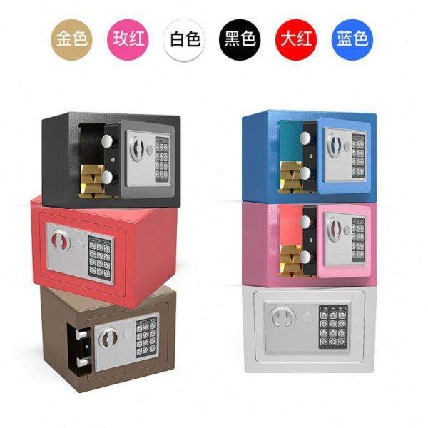 带锁桌面收纳盒铁盒小箱子加厚保险收银箱储物零钱密码盒存钱,收纳整理,证件收纳盒,淘宝优惠券,粉丝福利购,淘宝优惠卷