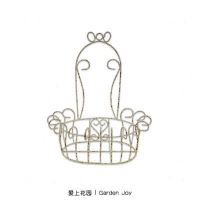 爱上花园丨园艺杂货 铁艺花园装饰摆件 花边编织做旧壁挂花篮挂篮