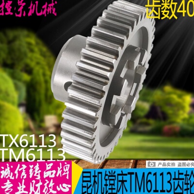 昆明机床TX/TM6113 TPX619镗床配件14038-1结合子齿轮Z40/7爪/L75