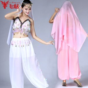 飞魅 肚皮舞服装2024新款舞蹈练功服 印度舞演出服成人女练习套装