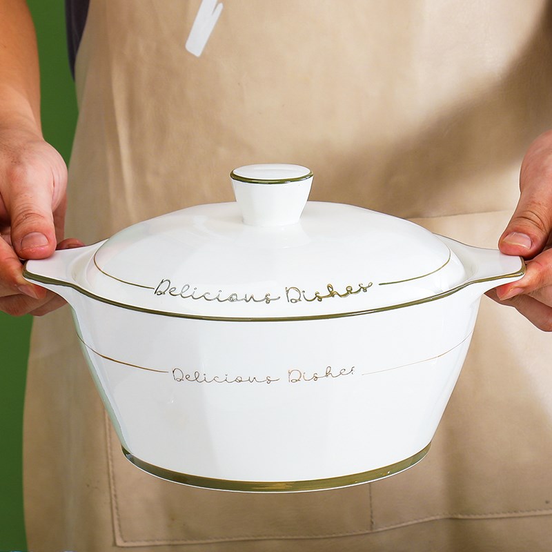 北欧陶瓷汤碗家用2l023新款汤面碗高级感大号汤盆面条碗泡面碗大