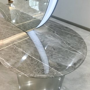 抖音网红理发店带灯镜台理发店大理石镜子美发店烫染镜台发廊镜台