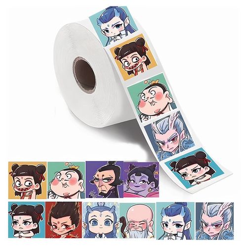 哪吒敖丙卷卷贴纸哪吒敖丙表情包卡G通周边装饰水杯手机手账贴纸