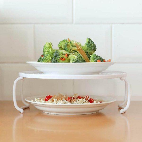 多功能微波炉饭菜加热分层蒸架托盘架厨房圆形双层隔热盘置物架,厨房/烹饪用具,微波炉置物架,淘宝优惠券,粉丝福利购,淘宝优惠卷