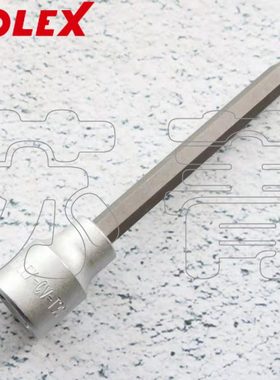 德国霍夫曼HOLEX 加长型星型梅花套筒螺丝起子头 3/8 英寸 光面