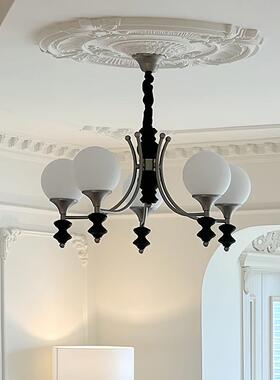 中古客厅灯法式实27618卧木古室包豪斯魔豆吊灯式复美主卧室灯具c