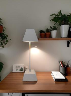 哑白31976充电酒餐厅台灯卧室床头眼护小夜灯触摸吧感氛围厂灯家