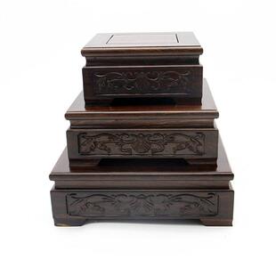 红木底底座长方形实木底座花瓶木质奇玉石Z786摆方紫砂壶件正形佛