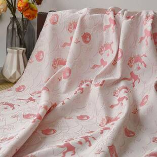 新款甲ZN4261-2仿宋锦布马花旗袍料中式马色织唐提装鞋服面料