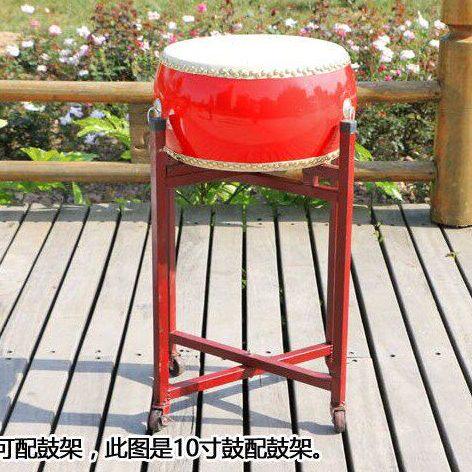5 6 7 8 9 10寸中鼓扁鼓儿童小鼓红鼓堂鼓战鼓大鼓牛皮鼓 包邮