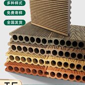户外塑木地板庭院露台铺装 防水防潮木板共挤二代压花防腐仿木纹理