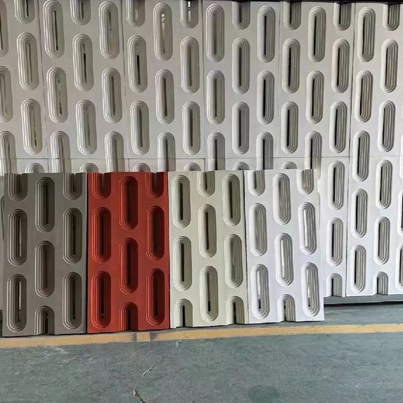 网红门头pu九宫格凯旋门石皮构件双面隔断背景墙轻质空心砖装饰