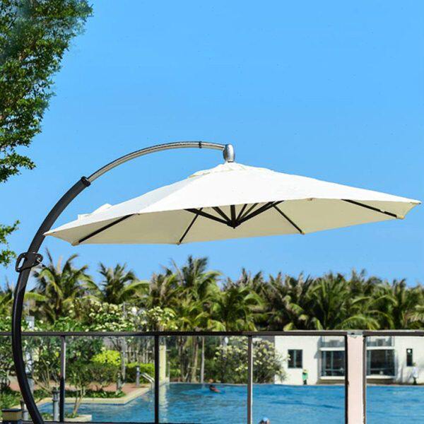 紫叶户外遮阳伞庭院伞花园户外专用太阳伞室外阳台太阳能罗马伞