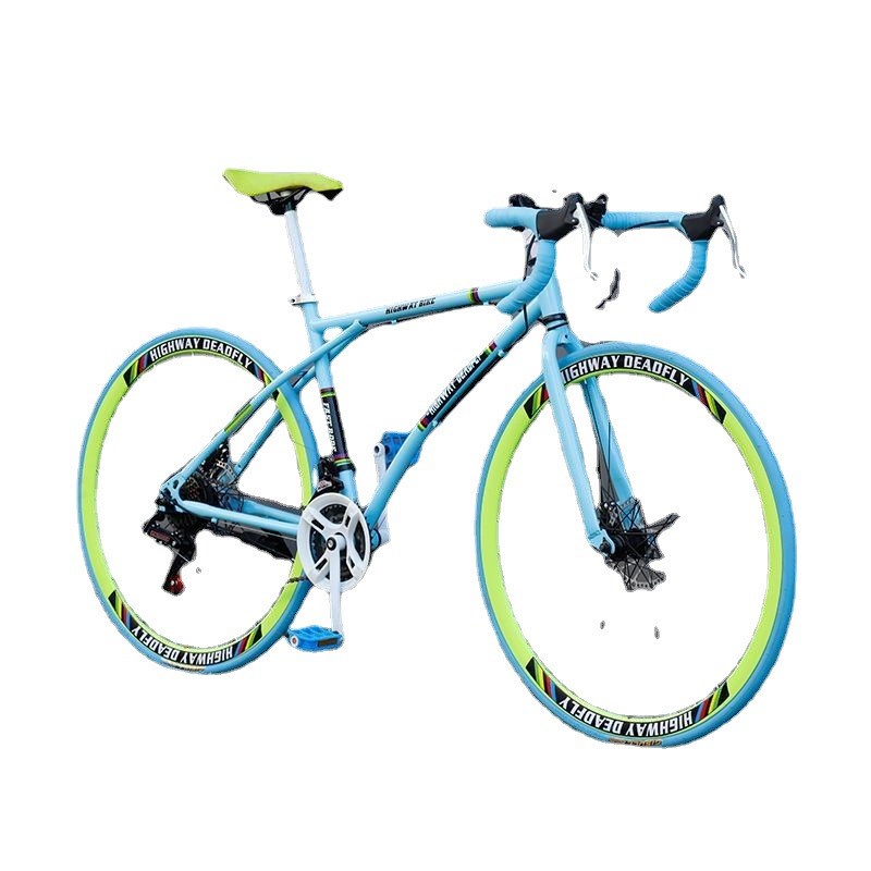 公路车公路自行车赛车快成年人男款女高破风弯把死飞变速山地单车