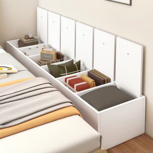 飘窗柜卧室床头柜上翻盖收纳柜矮柜简约现代家用长条柜地柜储物柜