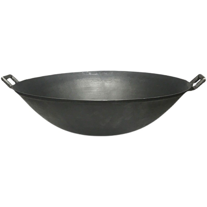 3EW1老式生铁炒锅无涂层生铁锅干锅地锅柴火锅凹面电磁炉燃汽灶通