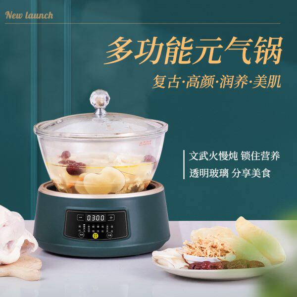 昕晴 CB-201全玻璃养生锅分体大容量水份懒人电炖锅煎药慢炖锅微